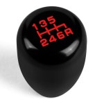 오토 다이너스티 - 유니버설 6단 수동 변속기 알루미늄 레이싱 시프트 노브(블랙) 5-Speed Red : 퀵캐치