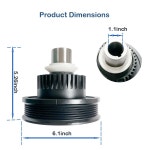 SUMHEN 594-236 고조파 밸런서 크랭크샤프트 풀리 포드 익스플로러 07-10 스포츠 트랙 05-10 머스탱 01-11 레인저 02-10 호환 : 카미르마켓