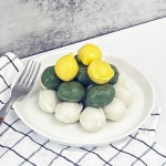 굳지않는 삼색송편 깨송편 500g 추석떡 차례상 아침대용 : 푸드잇템
