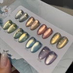 여름 브랜치 그린 로터스 글라스 비즈 캣아이 젤 네일 폴리쉬 2025 고밀도 무회색 아트 1개 zhizhiqinghe02 : 지노스스