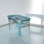 스테인드글라스 소반 트레이 사각형 악세사리 액세사리 거치대 보관 인테리어 소품 전통 선물 : 쎄알리스