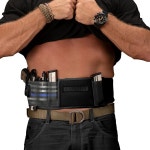 BRAVOBELT 벨리 밴드 홀스터 - 달리기 조깅 하이킹을 위한 운동 퍼포먼스 G17- Black XL - 45 - 55 Belly : 모던스케잎