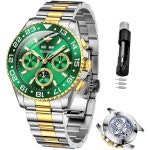 남성용 자동 시계 셀프 와인딩 기계식 럭셔리 손목시계 사파이어 크리스탈 텅스텐 스틸 : 호라니네