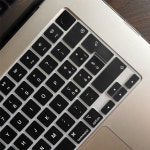 MacBook Pro 1416Air 1315 인치용 이탈리아어 이탈리아어 키보드 레이아웃 실리콘 커버 블랙 M1M2M3M4 칩 호환 가능 2025 : 킹1