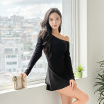 원숄더 원피스 코코샵 홀복 파티복 클럽룩 섹시룩 데이트룩 홍대 강남 스위트글램 깜장오리 : 섹시아이콘 코코샵