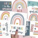 벨앵글 보호 교실 규칙 교육 행동 좋은 습관 포스터 신학기 유치원 초등 장식 용품 : 모-아 모-아