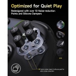 EasySMX X05PRO 무선 PC 컨트롤러 - 조용한 누름 버튼, 2단계 임펄스... 2개, 홀 조이스틱, 1000mAh 배터리, PC/스위치/안드로 : 포멜로웨이브