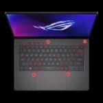 실리콘 노트북 키보드 커버 보호대 스킨 ASUS ROG 제피러스 G14 2024 GA403 GA403UI GA403UV GA403U GA403UU 14 인치 2024 : 탑진1