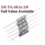 10 PCS 0R 탄소 필름 저항기 5R 1R 220R 금속 0 1R : 수박24