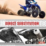 테일 라이트 커버 야마하 700/700R 2006-2024 액세서리용 블랙 플라스틱 리어 램프 브래킷 플레이트 OEM #1PE-H4716 : 더앨빈샤컴퍼니