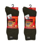 양말 - 쿠션감 있고 단열된 따뜻한 파라 부츠, 남성 및 여성, 원 사이즈로 가장 잘 맞는 6-12, 2팩 17 Grey Marled / Grey Mar : 유유상점123