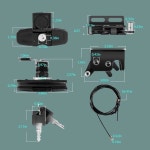 LEER 트위스트 핸들 키트 113436-100XQ, 700, 100XL 및 래치 83514/83515용 Bzumperyz 교체 부품(키 2개 포함) : 할로굿즈