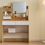 G1391 거울 입식 서랍형 화장대세트 900 서랍 우드 수납 화장대세트 이케아 : 깔꾸미프렌즈