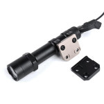 전술 Mlok M Lok 키 모드 레일 손전등 라이트 마운트 M300 M600 HLP V2 HLPV2 베이스 AR15 M4 에어소프트 액세서리 무기 총 : 탑온1