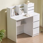 G1450 서랍 수납형 책꽂이 책상세트 1000 1인 일자형 편수책상 이케아 : 깔꾸미프렌즈