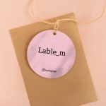 셀프 상품택 행택 옷 라벨 텍 의류 종이 택 태그 오각 100매 소량 주문제작 : 디팩몰