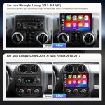 카플레이 안드로이드 오토 1080P 백업 카메라/BT5.4((4Ram 64Rom) 10.2인치 차량용 라디오 스테레오 업그레이드 안드로이드 JK 2007... 