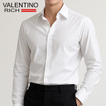 발렌티노리치 남자 구김없는 사계절 와이셔츠 링클프리 스판 정장 캐주얼 긴팔 : 디씨 스토어