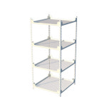 코벡사 4단 스틸 선반장 400x400 2색 화분책장 4단장식장 책장수납장 : 코벡사