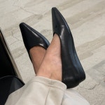 [H3859] 뾰족코 통굽 여성 정장 플랫슈즈 : 새로이클라쓰