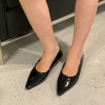 [H3859] 뾰족코 통굽 여성 정장 플랫슈즈 : 새로이클라쓰