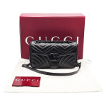 [중고] 구찌 Gucci 443497 블랙 GG 마몽 미디엄 숄더백 : 중고명품 위례