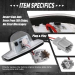 12-15 시빅 / 07-16 CR-V 10-15 어코드 크로스투어 09-11 요소 34102SLNA01 34101S60013 NVL-LPL-001과 호환 NUVISION 조명... 