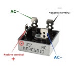 BOJA KBPC5010 정류 다이오드 50 A 1000V 축 50암페어 1000볼트 전자 실리콘 다이오드(2팩) KBPC5010 2PCS : 에이렐