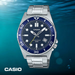 카시오 아날로그 남성용 메탈 다이버 스타일 방수 시계 MTD-135D-2A : 스타샵