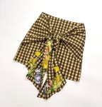 수입 여자 체크 랩 스커트 치마 명품 하객룩 h2509 : 차도우