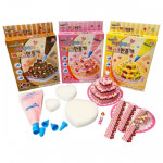 컬러룬 짜요클레이 케이크 만들기 핑크 베이커리 케잌 모양 깍지 : Officezone