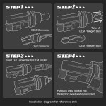 12-15 시빅 / 07-16 CR-V 10-15 어코드 크로스투어 09-11 요소 34102SLNA01 34101S60013 NVL-LPL-001과 호환 NUVISION 조명... 