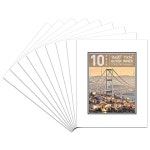 골든 스테이트 아트, 화이트 오버 블랙 더블 매트 - 베벨 컷, 무산, 8겹 두께, 시그니처 친화적 사진, 이벤트, 프레임, 인쇄에 적합 11x14... 