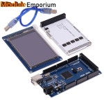 3.2인치 TFT LCD 터치 컬러 스크린 모듈 + 3.2인치 실드 어댑터 보드 Mega2560 Mega 2560 R3 CH340(Arduino 키트용 USB 포함) : 월드닷컴