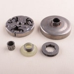 실버 클러치 드럼 림 스프로킷 키트  Husqvarna 355 357XP 359 EPA 체인톱 537103401 503934871 587691701  3/8 인치-7 : 준엘글로벌