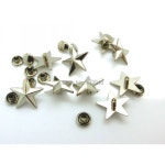 실버 스타 스파이크 리벳 가죽 J1764 15MM 의류 7MM 16MM 스팟 50 스터드 : 착한 마켙