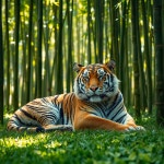 재물그림 액막이 자석액자 대나무 호랑이 현관인테리어 집들이선물 : HEE HEE SHOP