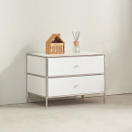 네스트셀 2단 낮은 서랍장 680 4색 2단수납장 사이드협탁 옷방서랍장 : 네스트셀