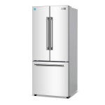 블랙 데커 16 Cu 내장 제빙기가 있는 포트 도어 냉장고 하단 마운트 냉동 서랍이 있는 풀사이즈 냉장고 에너지 스타 흰색 Bla  8 5 Cu Ft... 