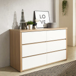 네스트셀 3단 하이그로시 서랍장 1200 서랍수납장 침실서랍장 : 네스트셀