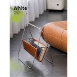 스텐 잡지꽂이 잡지수납 감성 거치대 책꽂이 수납 검은색 : 남원잡화점