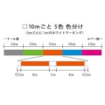 DUEL(듀얼) PE 라인 2.0호 슈퍼 엑스 와이어 8 (Super X-wire 8) 300m 2.0호 1.0m×5색 화이트 마킹 H362.0 : Lotus23