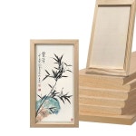 8팩 6 x 12인치 목재 패널 보드, DIY 아트 프로젝트용 미완성 프레임, 유화, 붓기, 예술용 사각 캔버스, 아크릴 나무 블랭크 보드 6 6 8 Pack... 