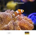 시티즌 시네마 프로젝터 | 가정 및 사무실용 휴대용 휴대폰 또는 태블릿용 FHD 1920x1080p 홈 시어터 시스템|80인치 디스플레이, USB... 