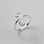 반지 은반지 쥬얼리 스털링 실버 주얼리 패션 J0057 오픈 조절 가능 : moonse44