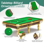 당구대 모델, 모델 장식, 볼 장식 선물 플레이어 스누커 애호가를 위한 Gold : 씨엘코드