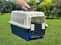 행복켄넬 매직도어 행복의 품 강아지 고양이 켄넬 이동장 케이지 모든싸이즈 네이비, 350plus : 독냥이 켄넬