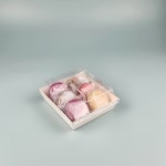 크라프트 샌드위치 케이스 뉴DR4호 100세트 정사각 일회용 포장 용기 종이 도시락 트레이 : 소라포장