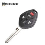 SHENRUSI mitsubishi 호환 Lancer Outlander Endeavor Gnt MIT8/Mit11R 블레이드 키 쉘 케이스 2/3/4 B 용 원격 자동차 커버 : 지국삼