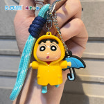 G1545 짱구는 못말려 키링 열쇠고리 귀여운 정품 선물 미니 짱아 유리 부리부리 파자마 : 쿠마네상점